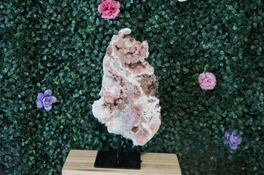 Pink Amethyst on Stand