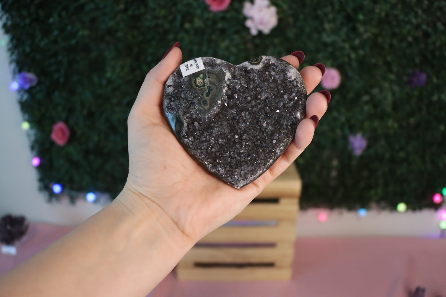 Uruguay Amethyst Heart