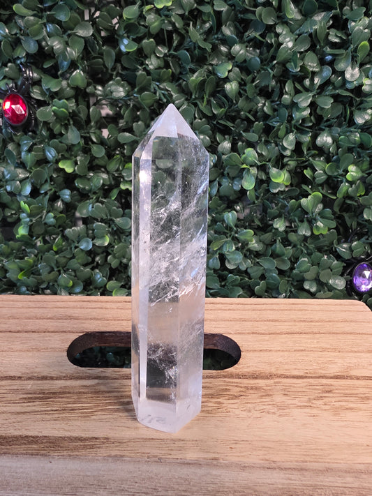 Clear quartz tower