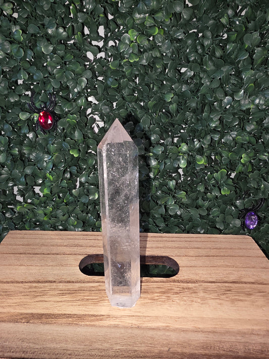 Clear quartz tower